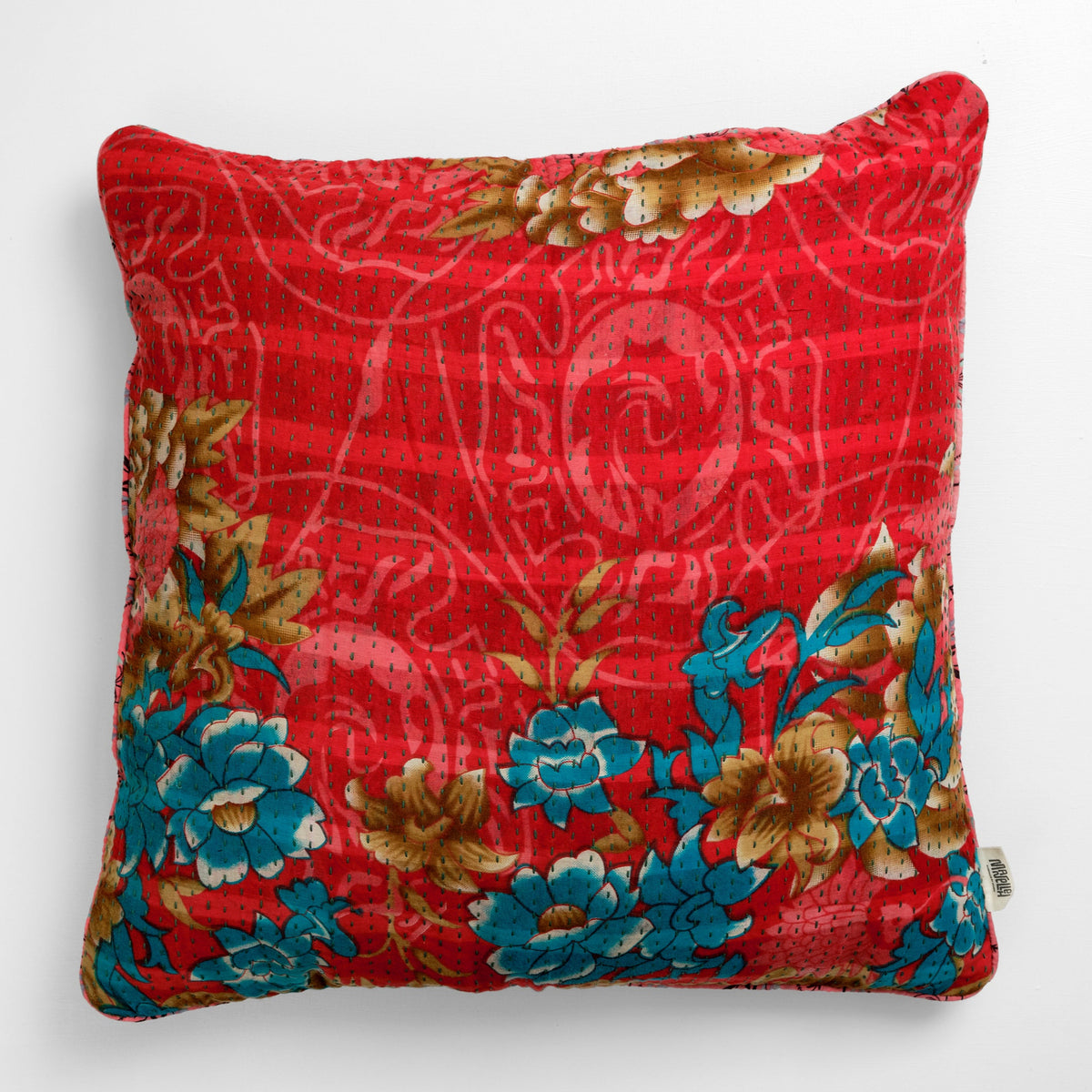 Unika kantha sari bomuldspude 60 x 60