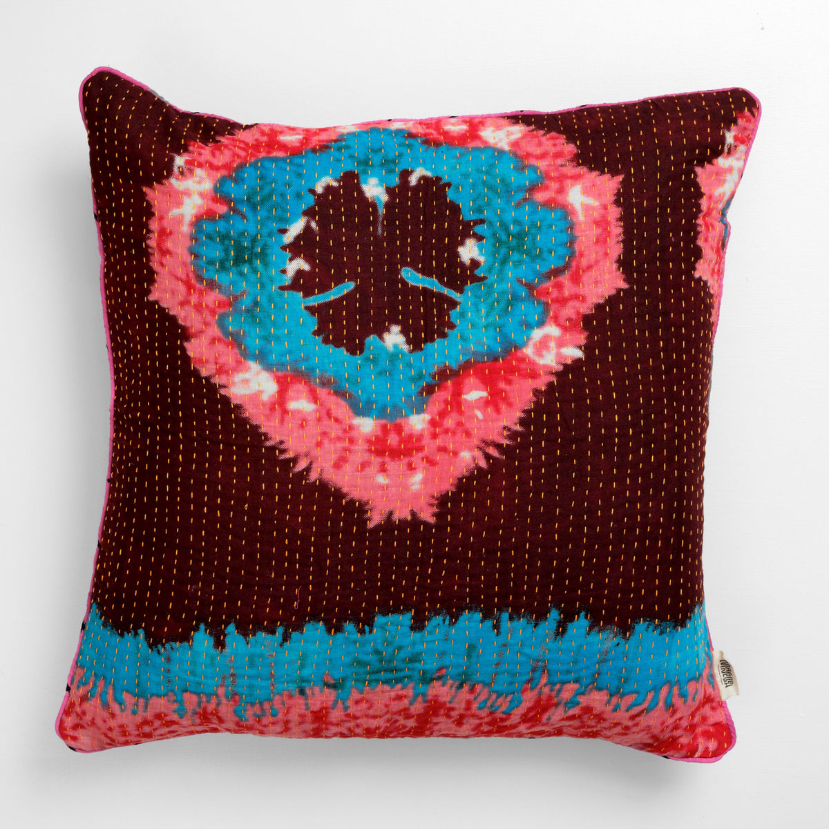 Unika kantha sari bomuldspude 60 x 60