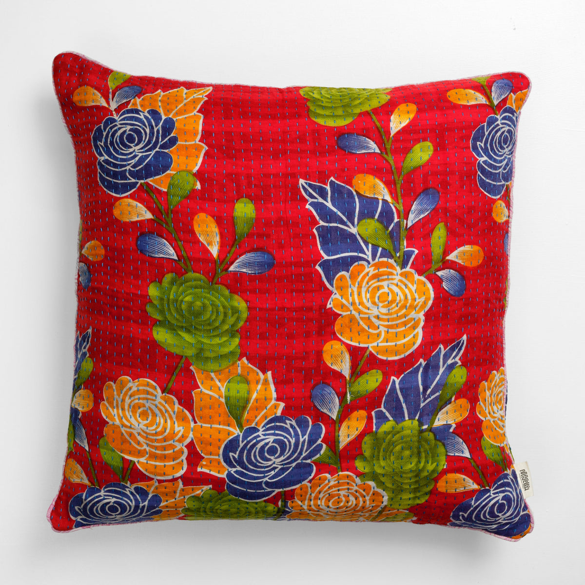 Unika kantha sari bomuldspude 60 x 60