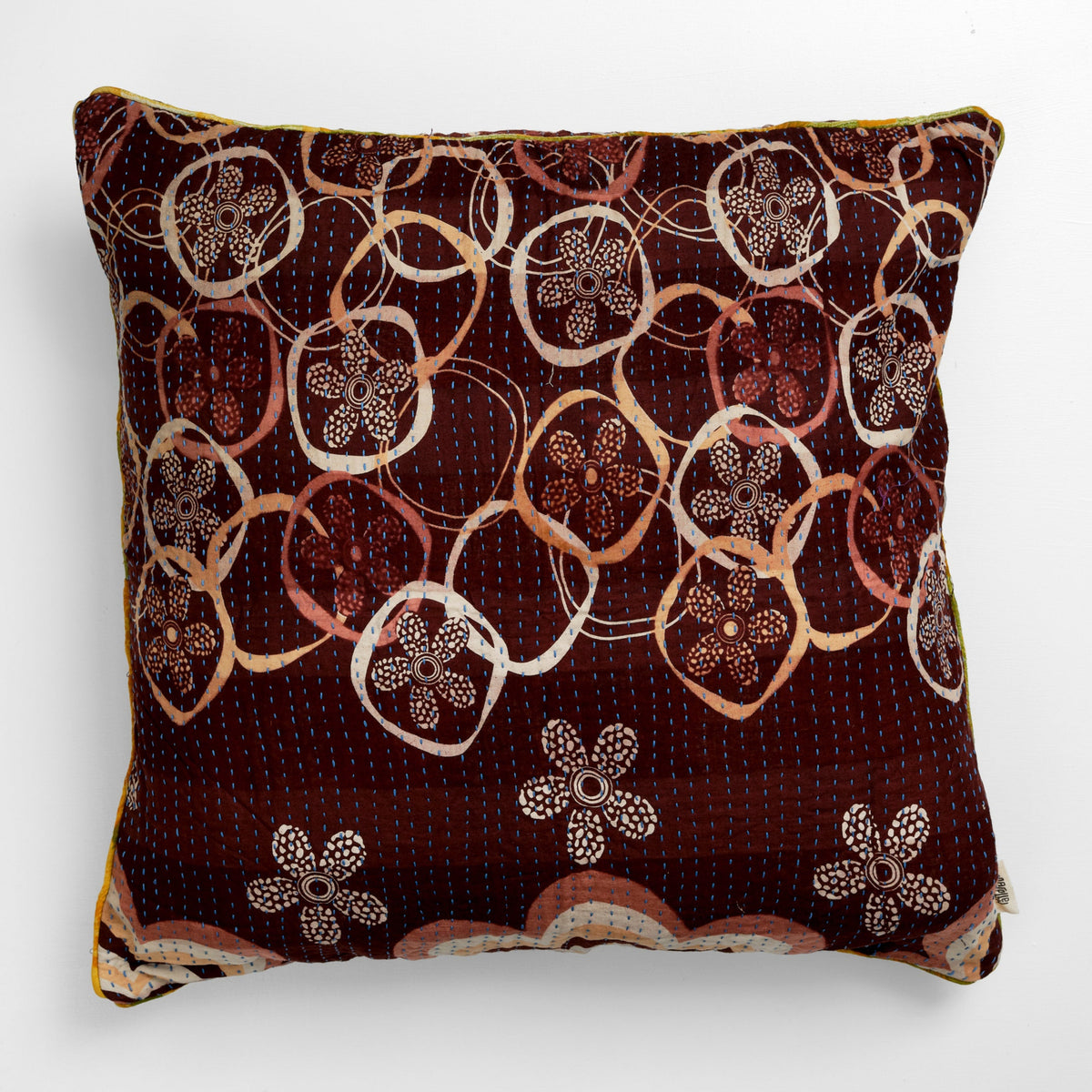 Unika kantha sari bomuldspude 60 x 60
