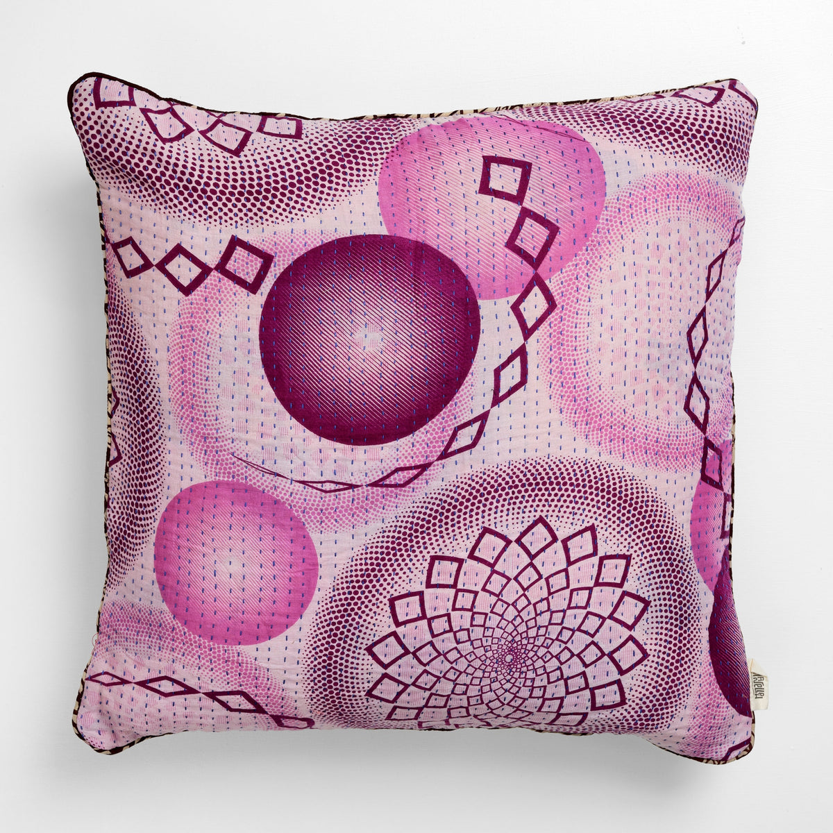 Unika kantha sari bomuldspude 60 x 60