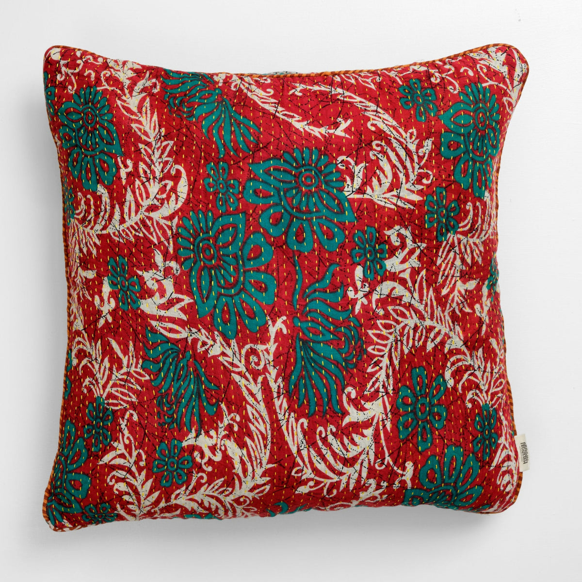 Unika kantha sari bomuldspude 60 x 60