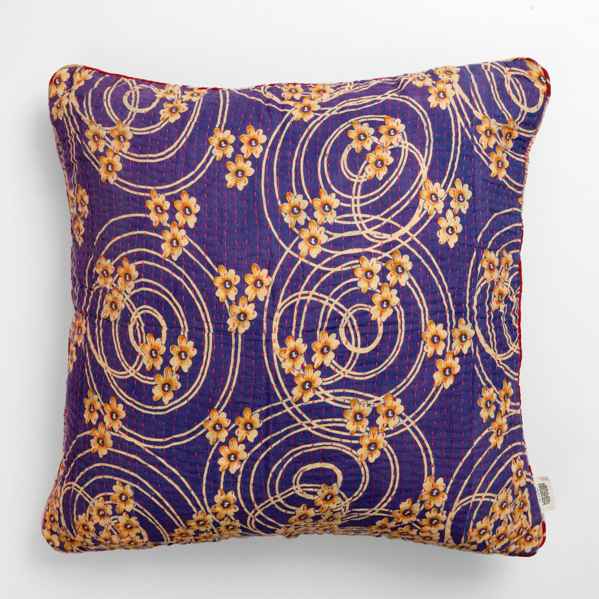 Unika kantha sari bomuldspude 60 x 60