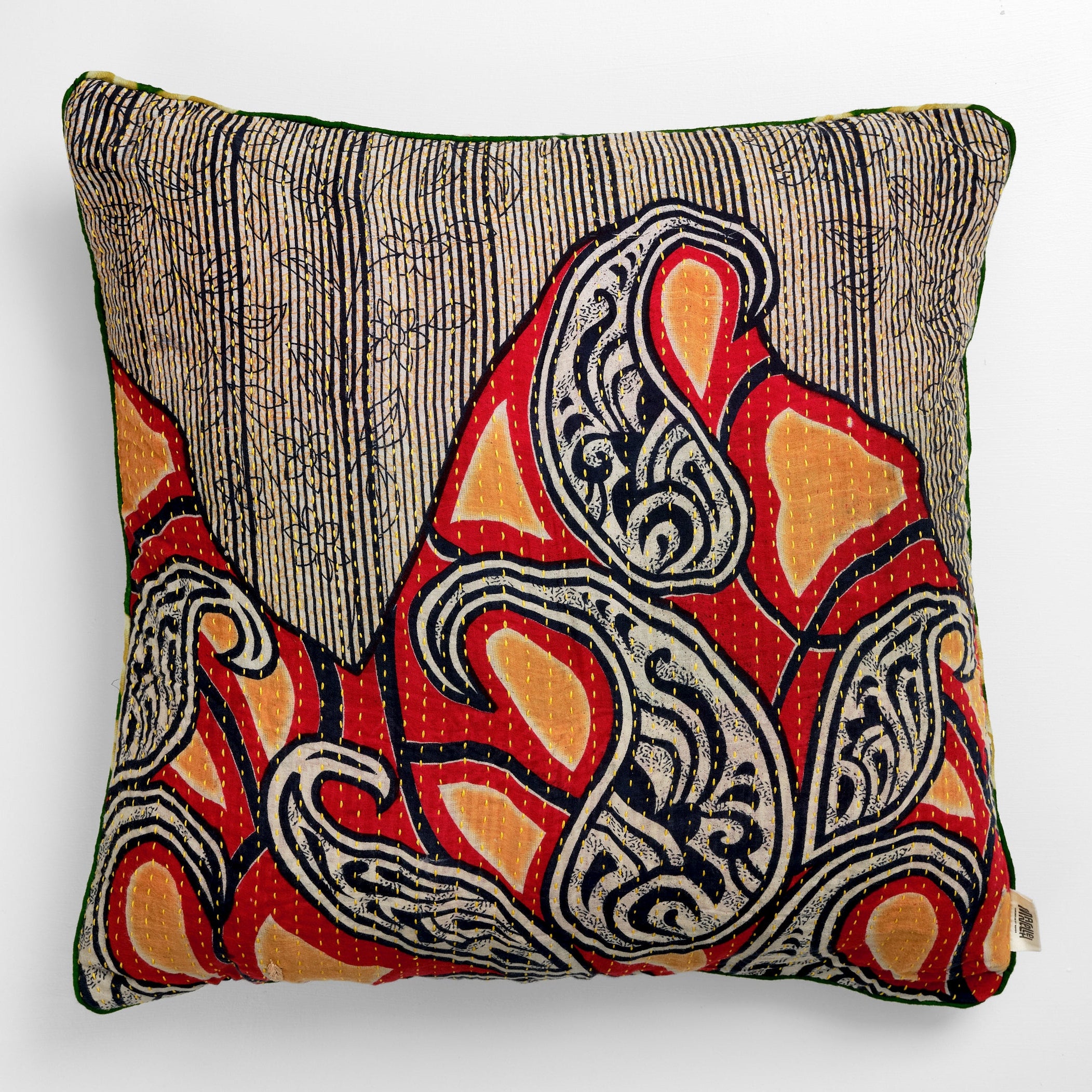 Unika kantha sari bomuldspude 60 x 60