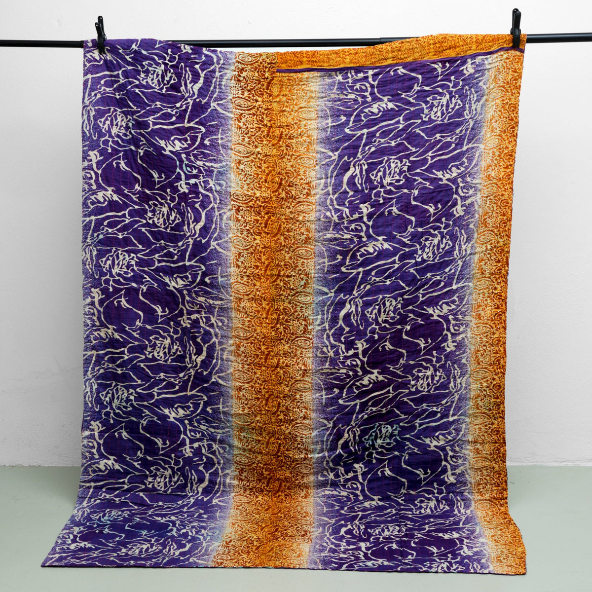 Unika sari kantha tæppe 140 x 200 cm