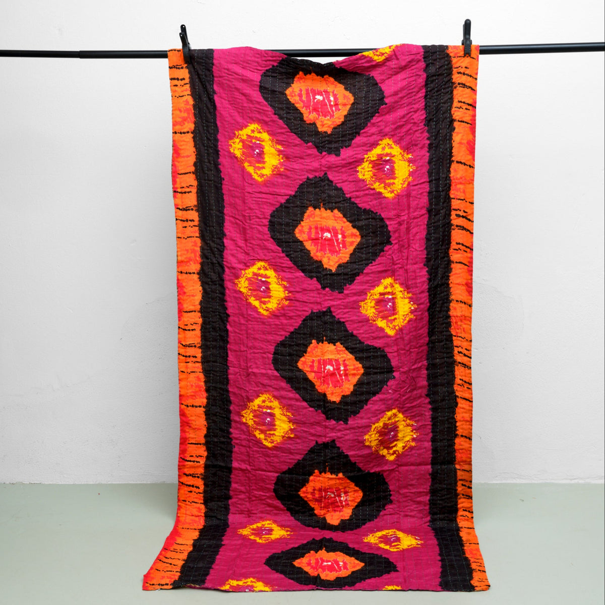 Unika sari kantha tæppe 100 x 200 cm