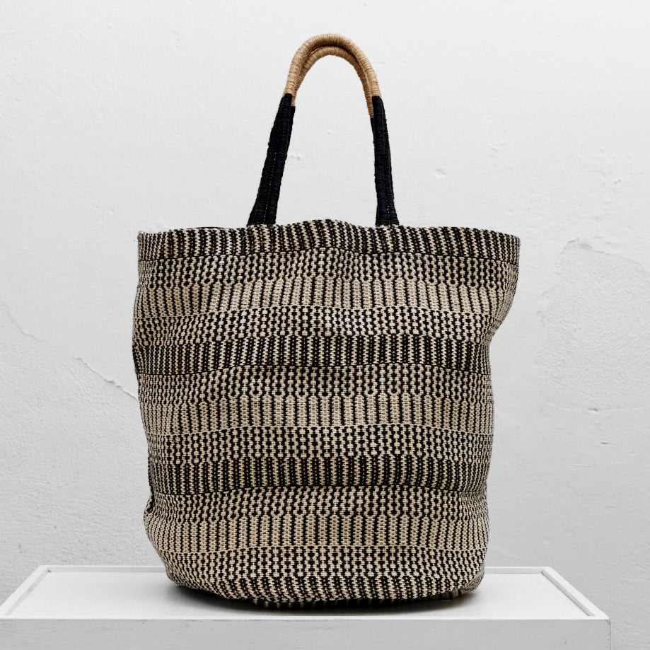 Weekendtaske (sort jute)