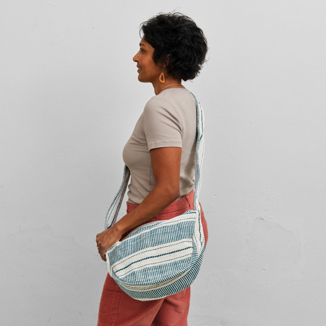 <tc>Belt bag (jute/ multicolored pattern)</tc>
