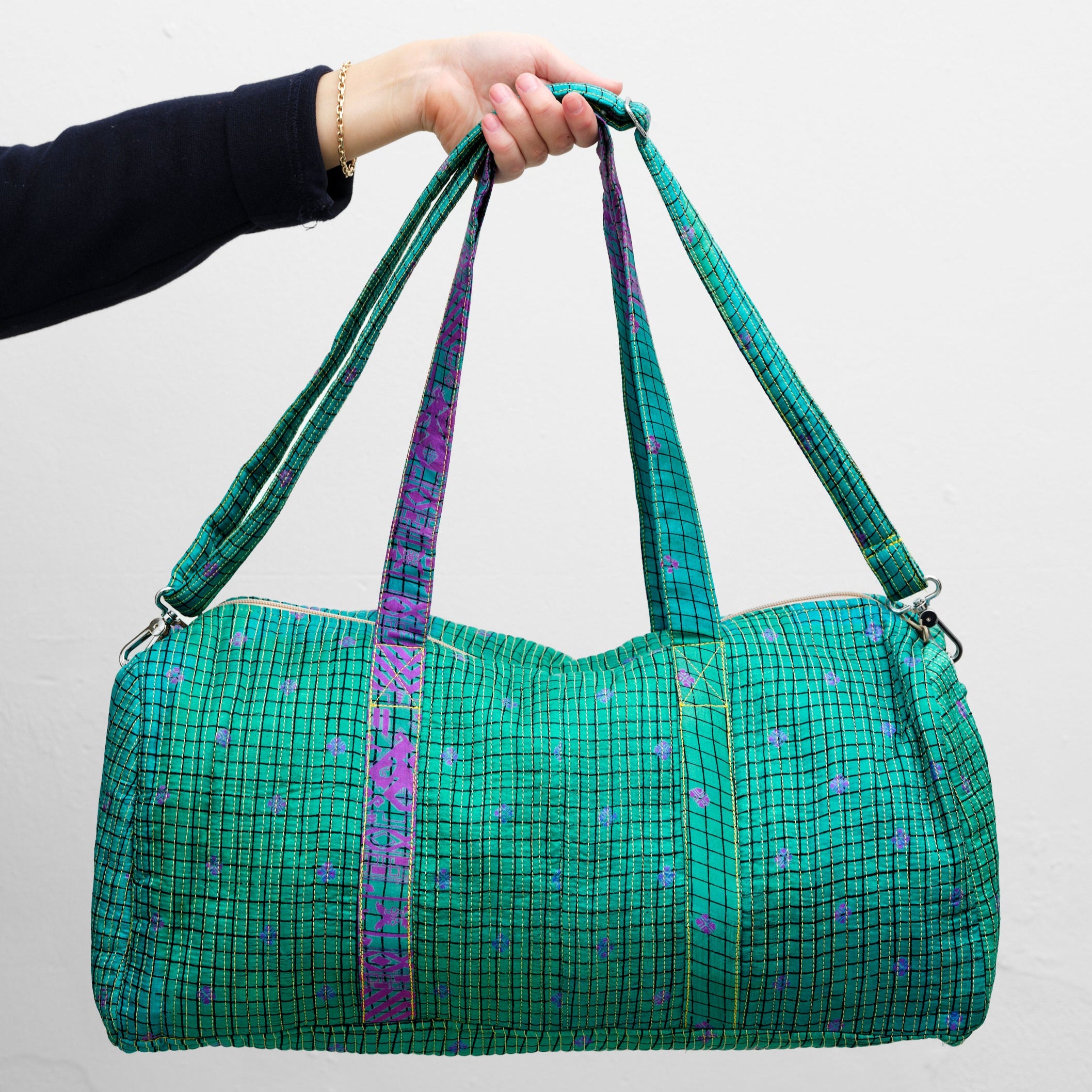 Sportstaske (silke sari)