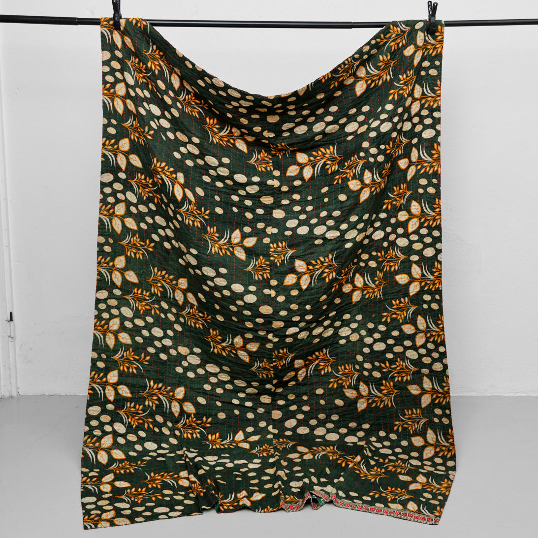 Unika sari kantha tæppe 140 x 200 cm