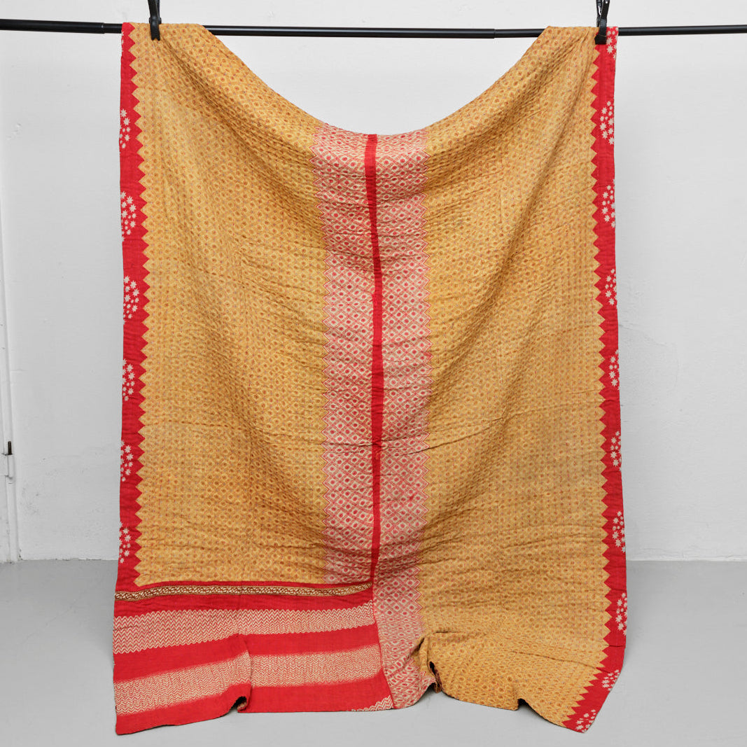 Unika sari kantha tæppe 140 x 200 cm