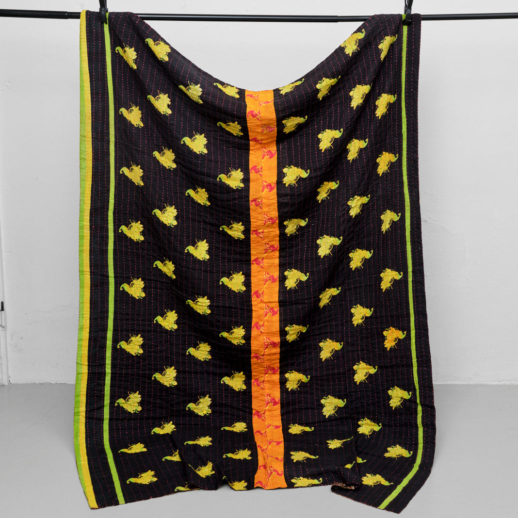 Unika sari kantha tæppe 140 x 200 cm