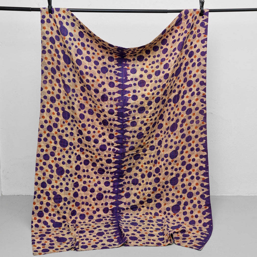 Unika sari kantha tæppe 140 x 200 cm