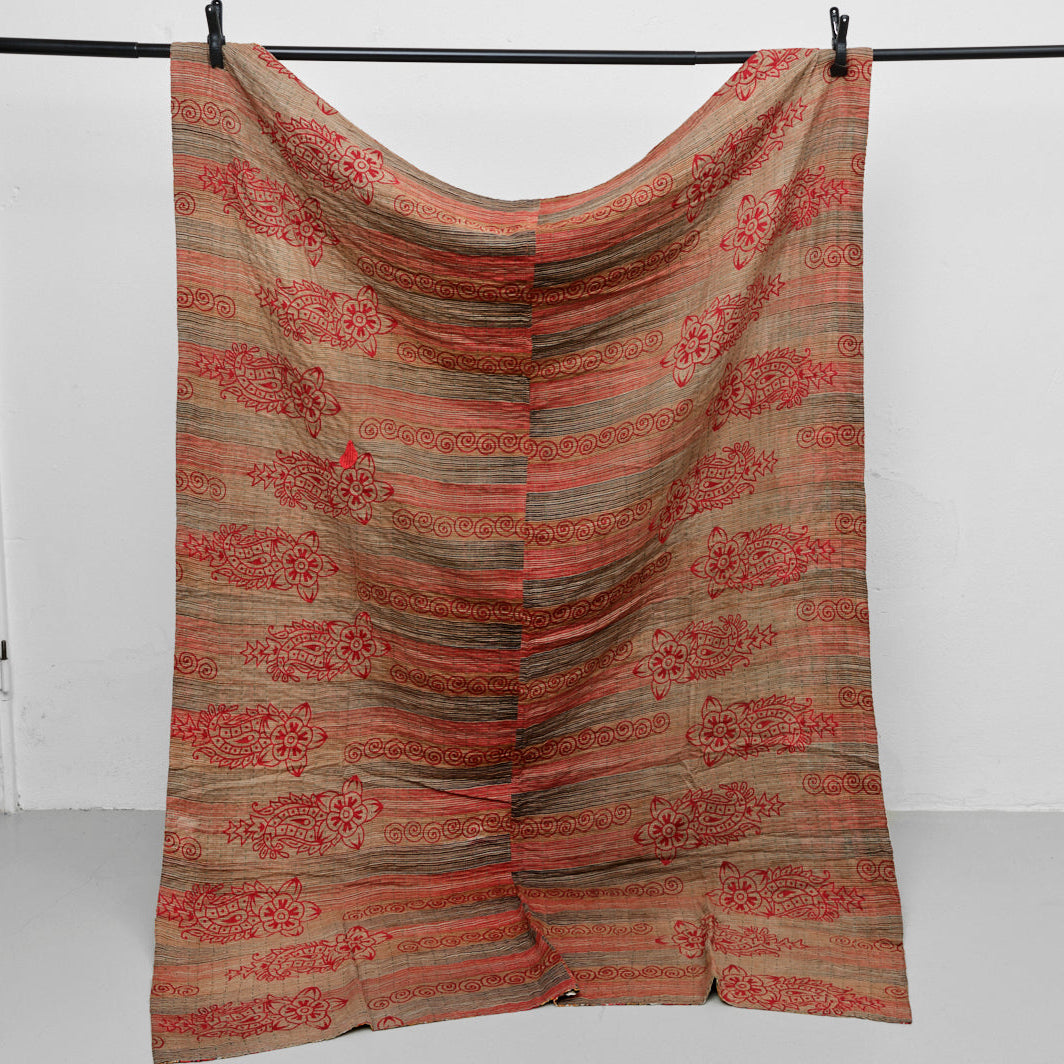 Unika sari kantha tæppe 140 x 200 cm