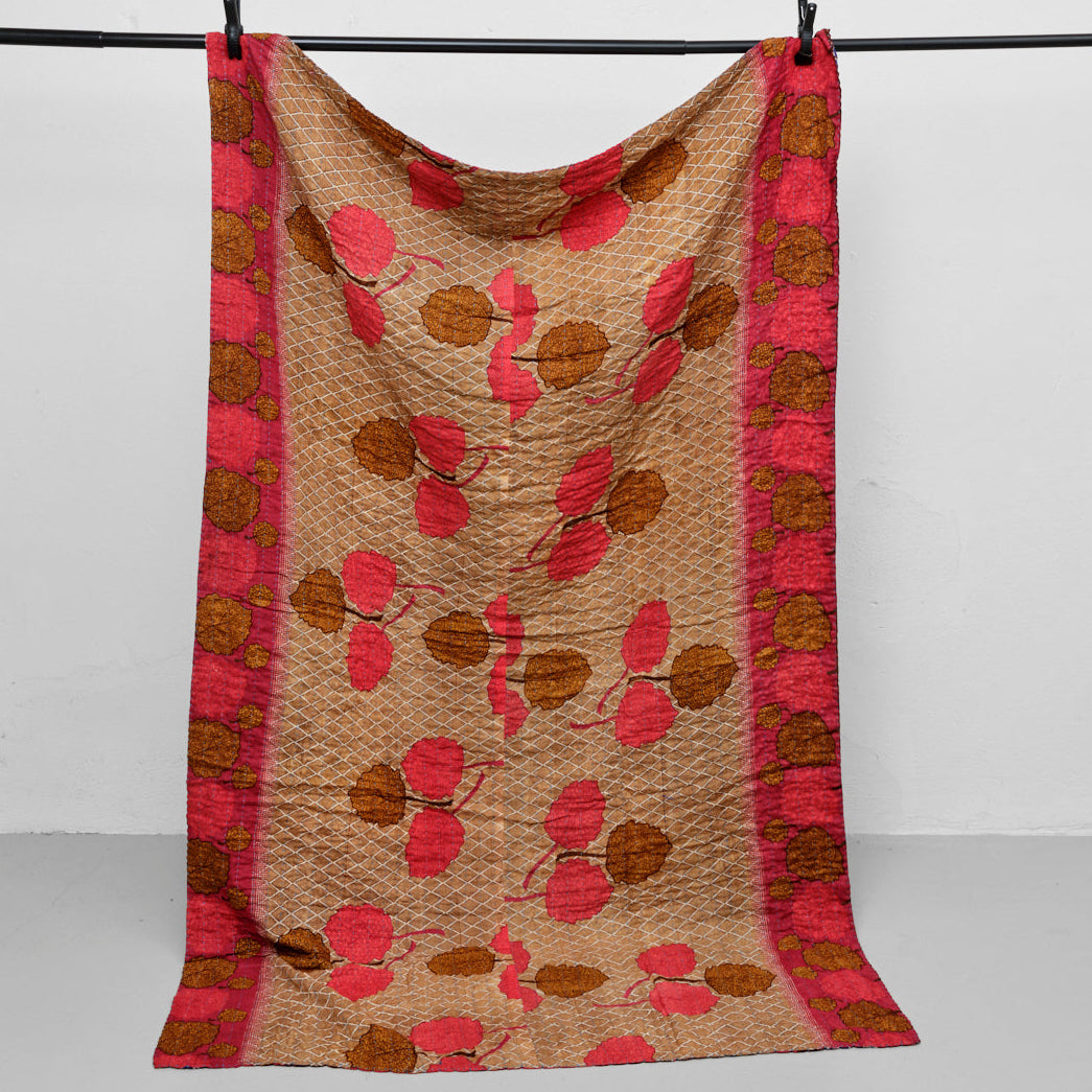 Unika sari kantha tæppe 120 x 200 cm
