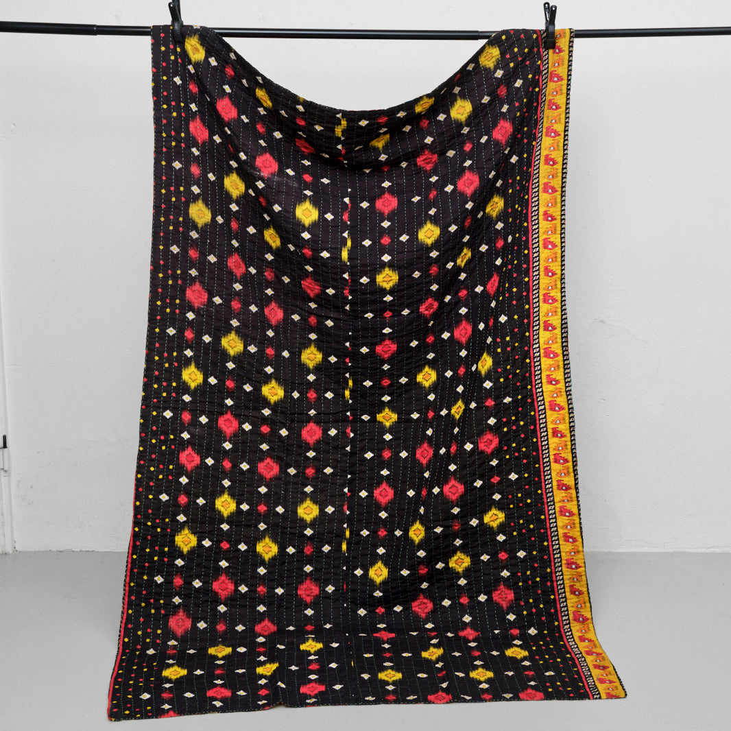 Unika sari kantha tæppe 120 x 200 cm
