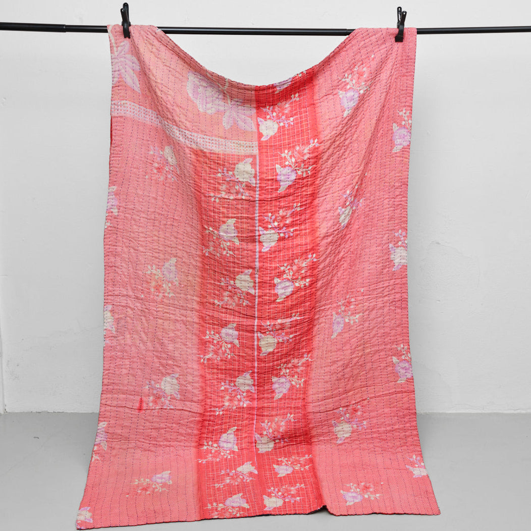 Unika sari kantha tæppe 120 x 200 cm