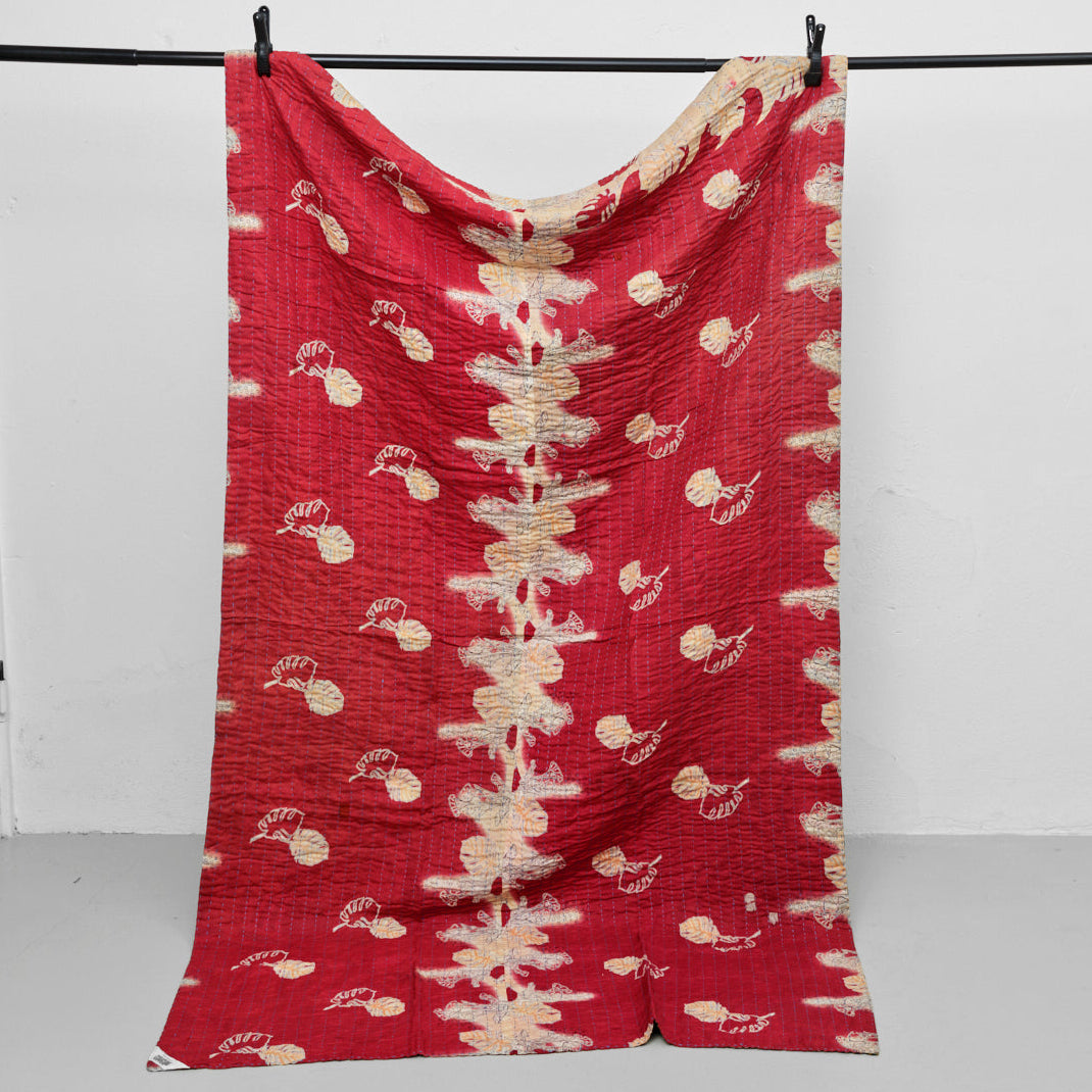 Unika sari kantha tæppe 120 x 200 cm