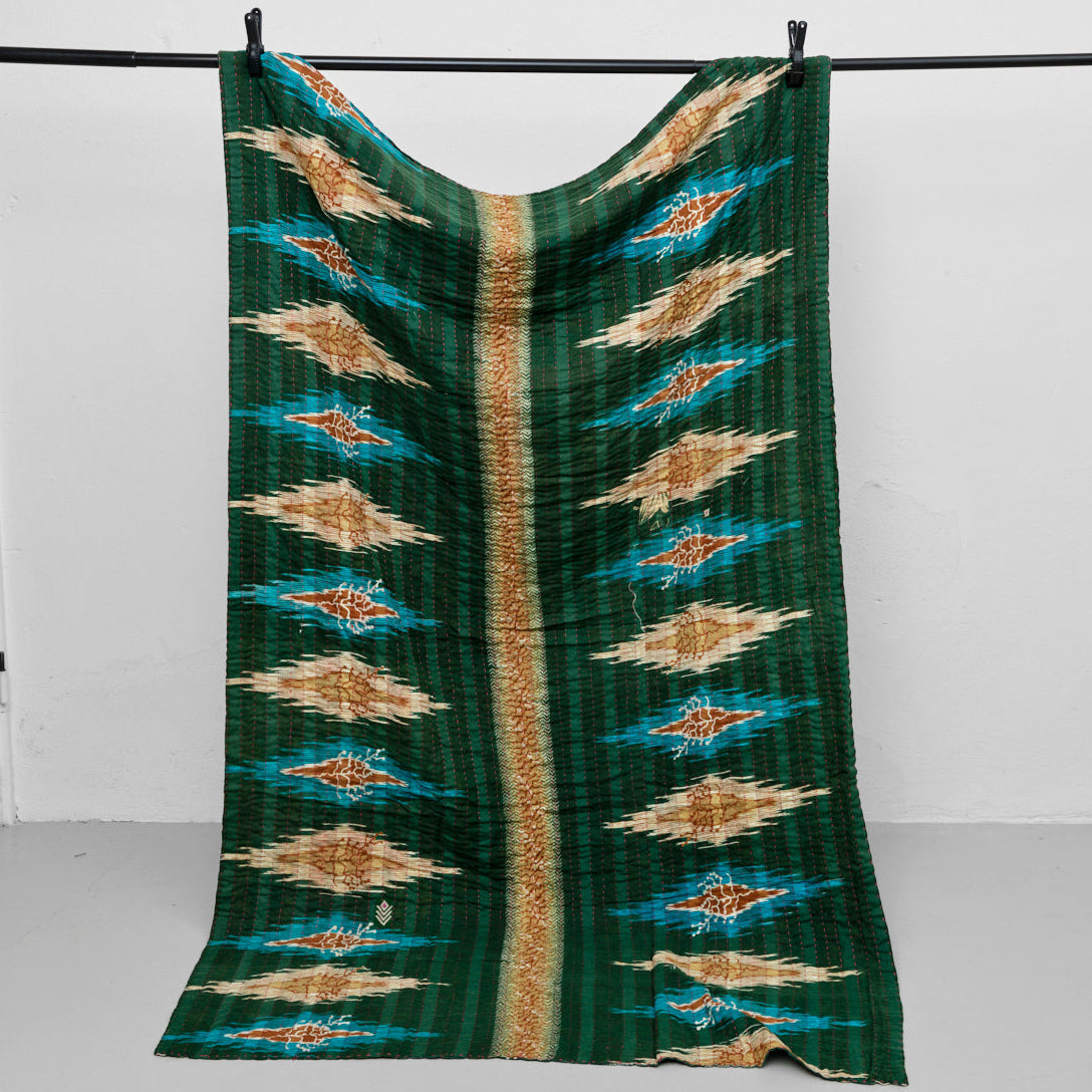 Unika sari kantha tæppe 120 x 200 cm