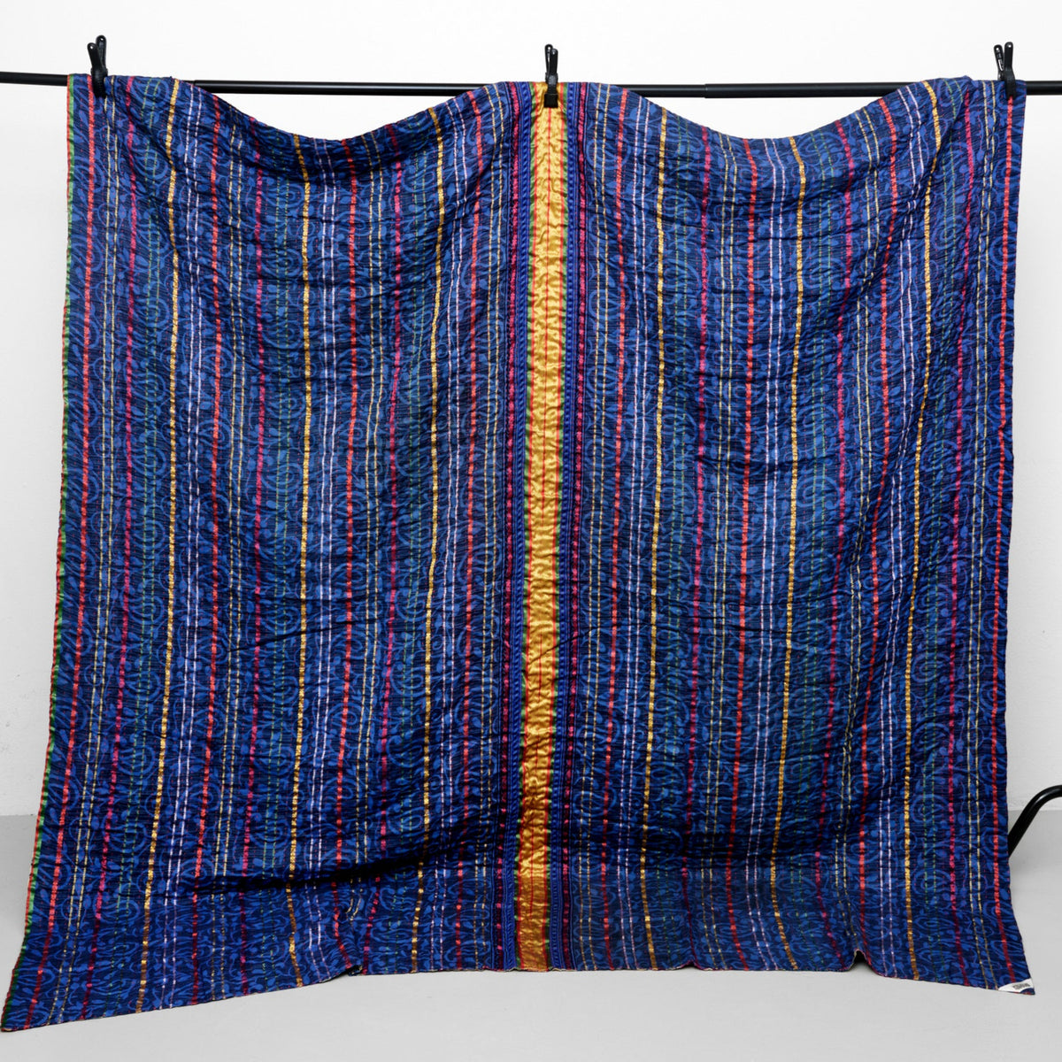 Unika sari kantha tæppe 200 x 200 cm