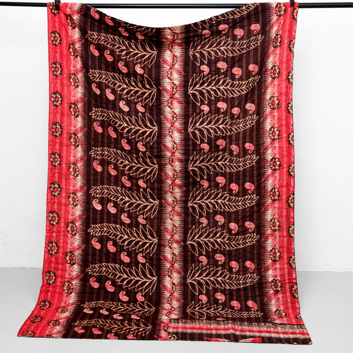 Unika sari kantha tæppe 140 x 200 cm