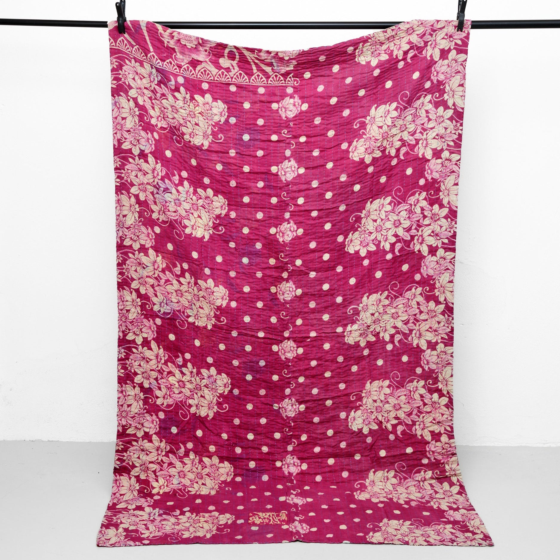 <tc>Cotton kantha blanket 120 x 200 cm</tc>