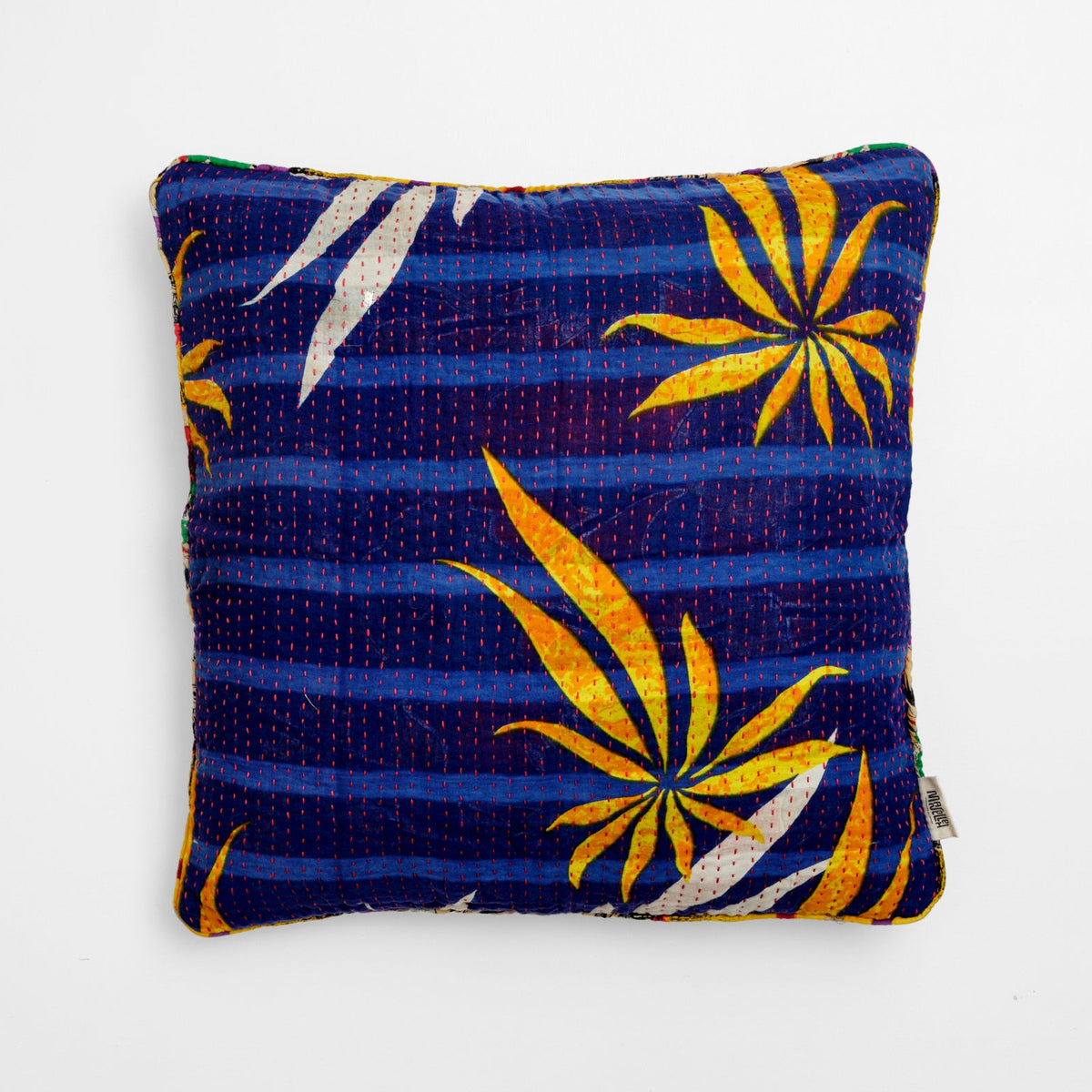 Unika kantha sari bomuldspude 50 x 50