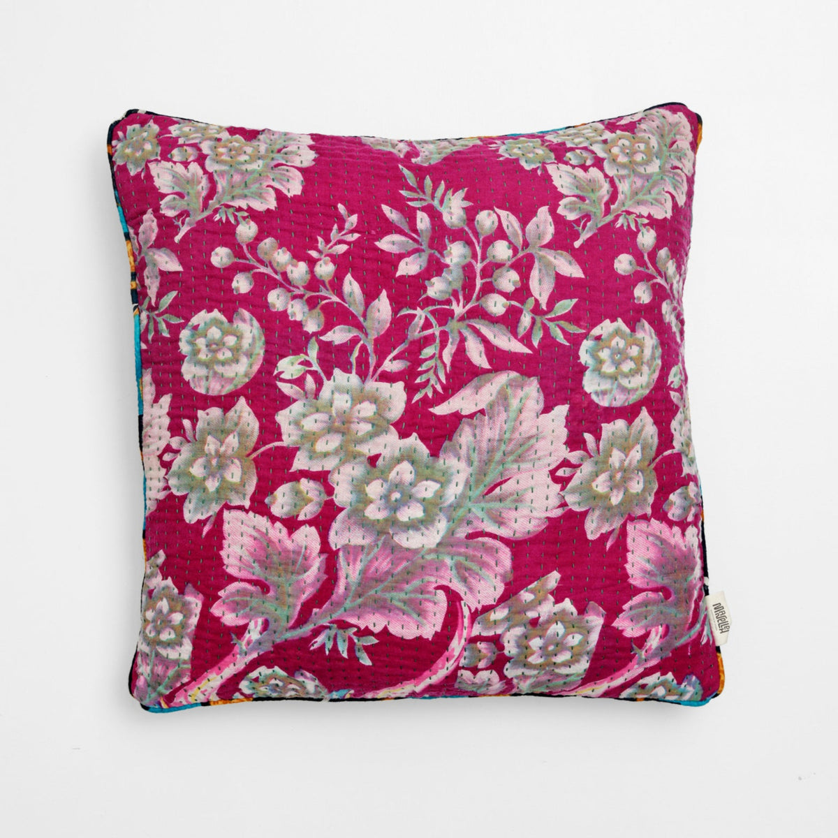 Unika kantha sari bomuldspude 50 x 50