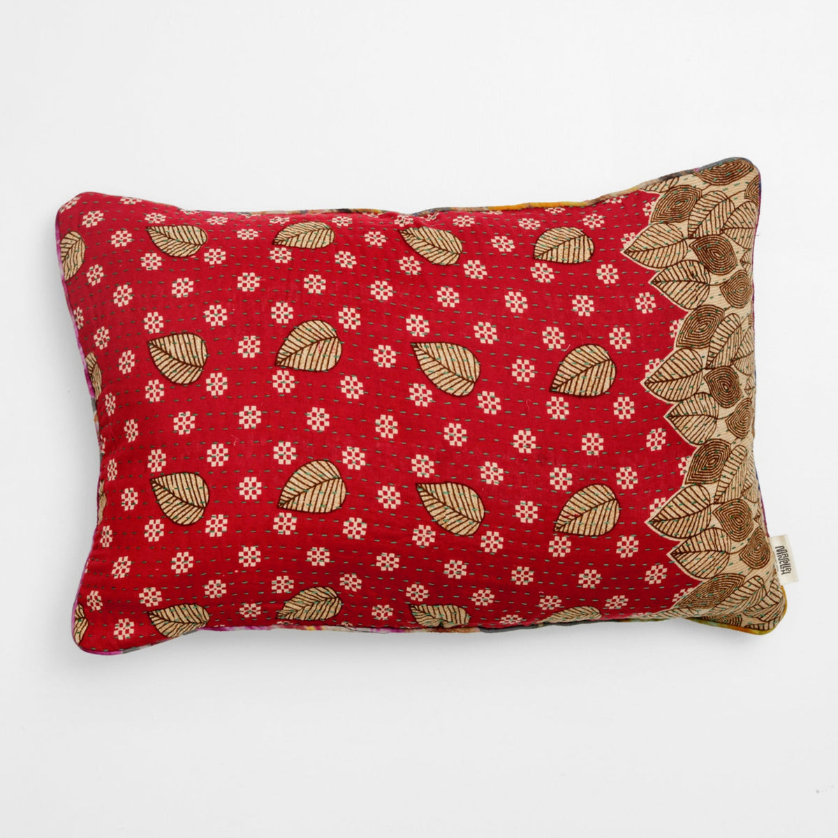 Unika kantha sari bomuldspude 40 x 60