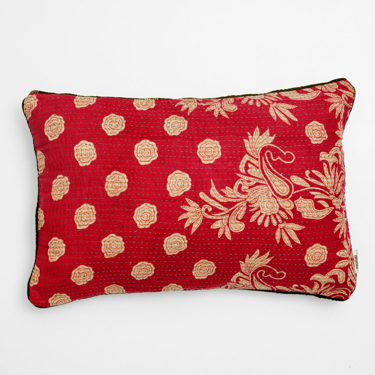 Unika kantha sari bomuldspude 40 x 60