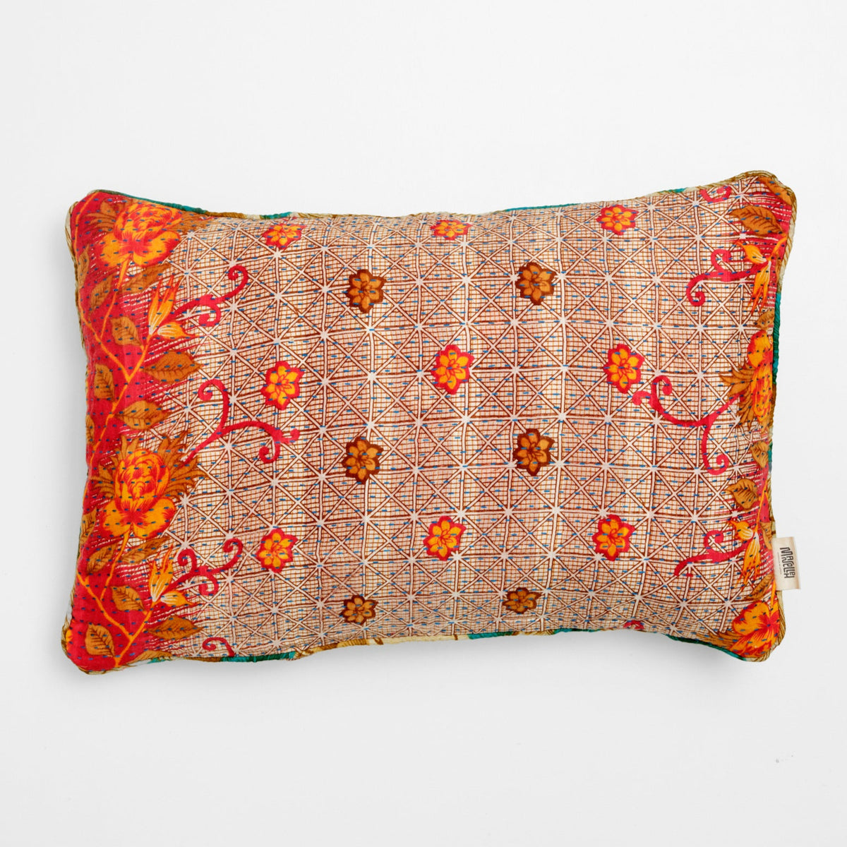 Unika kantha sari bomuldspude 40 x 60
