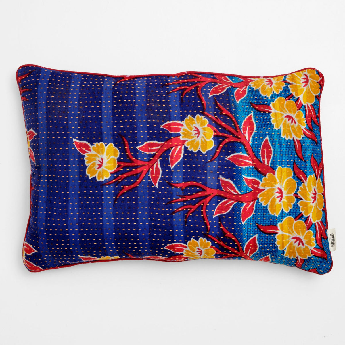 Unika kantha sari bomuldspude 40 x 60