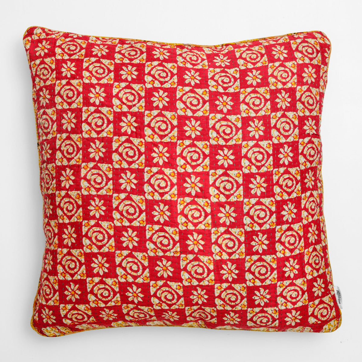 Unika kantha sari bomuldspude 60 x 60