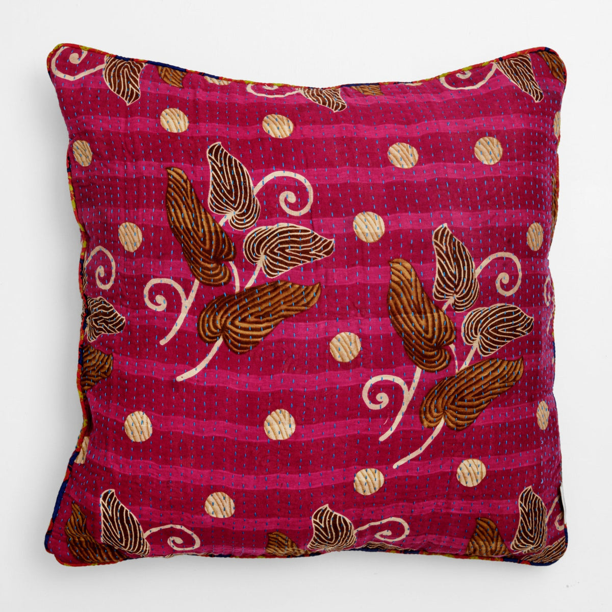 Unika kantha sari bomuldspude 60 x 60