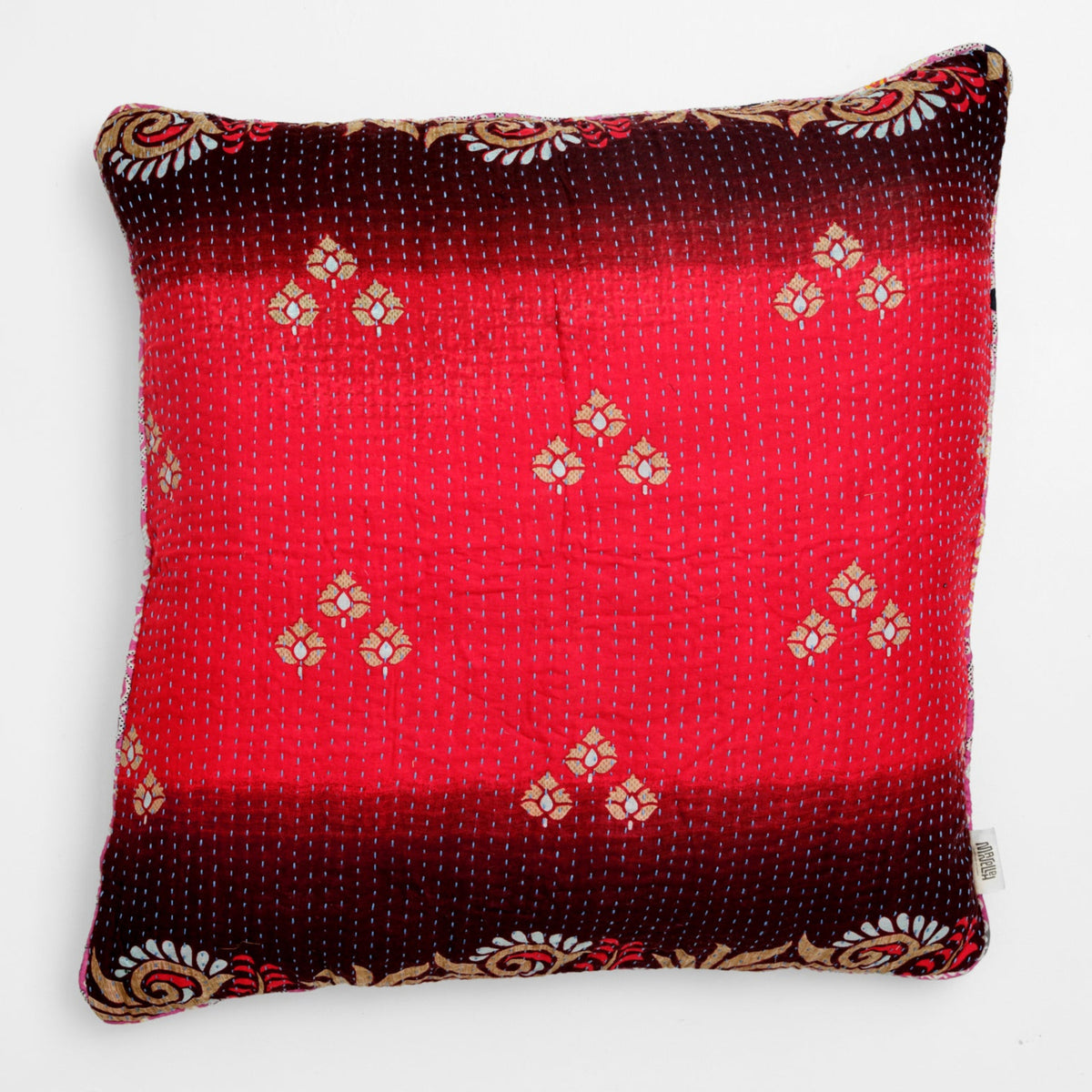 Unika kantha sari bomuldspude 60 x 60