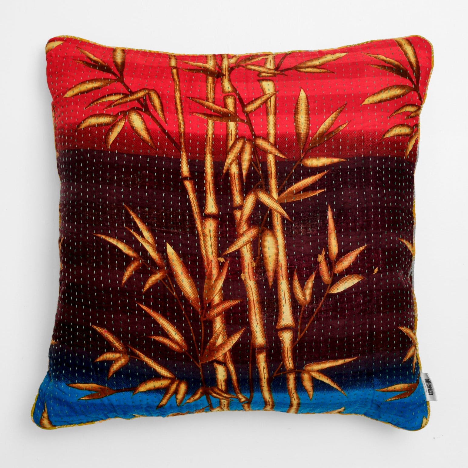 Unika kantha sari bomuldspude 60 x 60