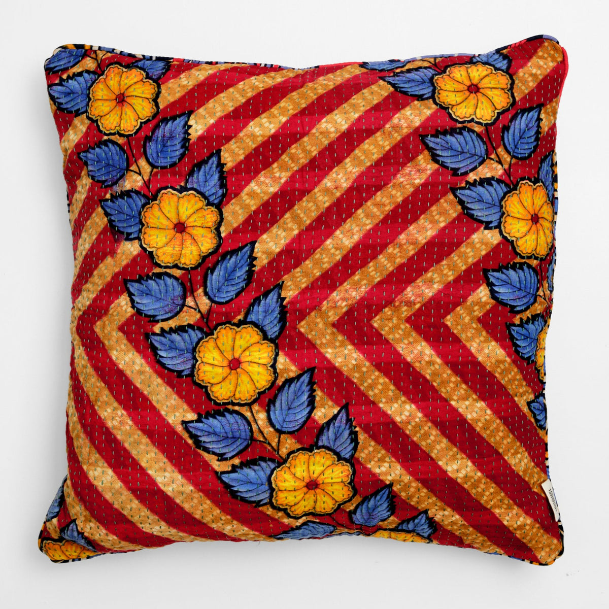 Unika kantha sari bomuldspude 60 x 60
