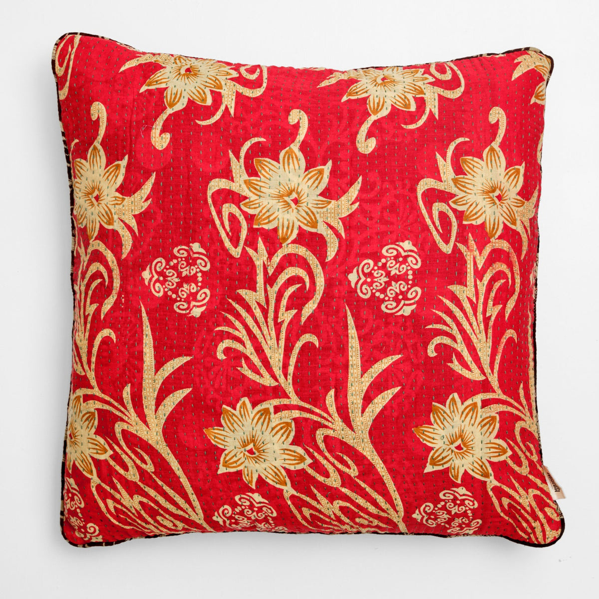 Unika kantha sari bomuldspude 60 x 60