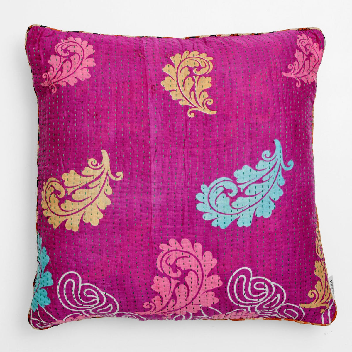 Unika kantha sari bomuldspude 60 x 60
