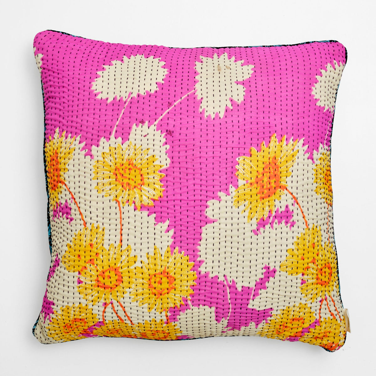 Unika kantha sari silkepude 60 x 60 cm