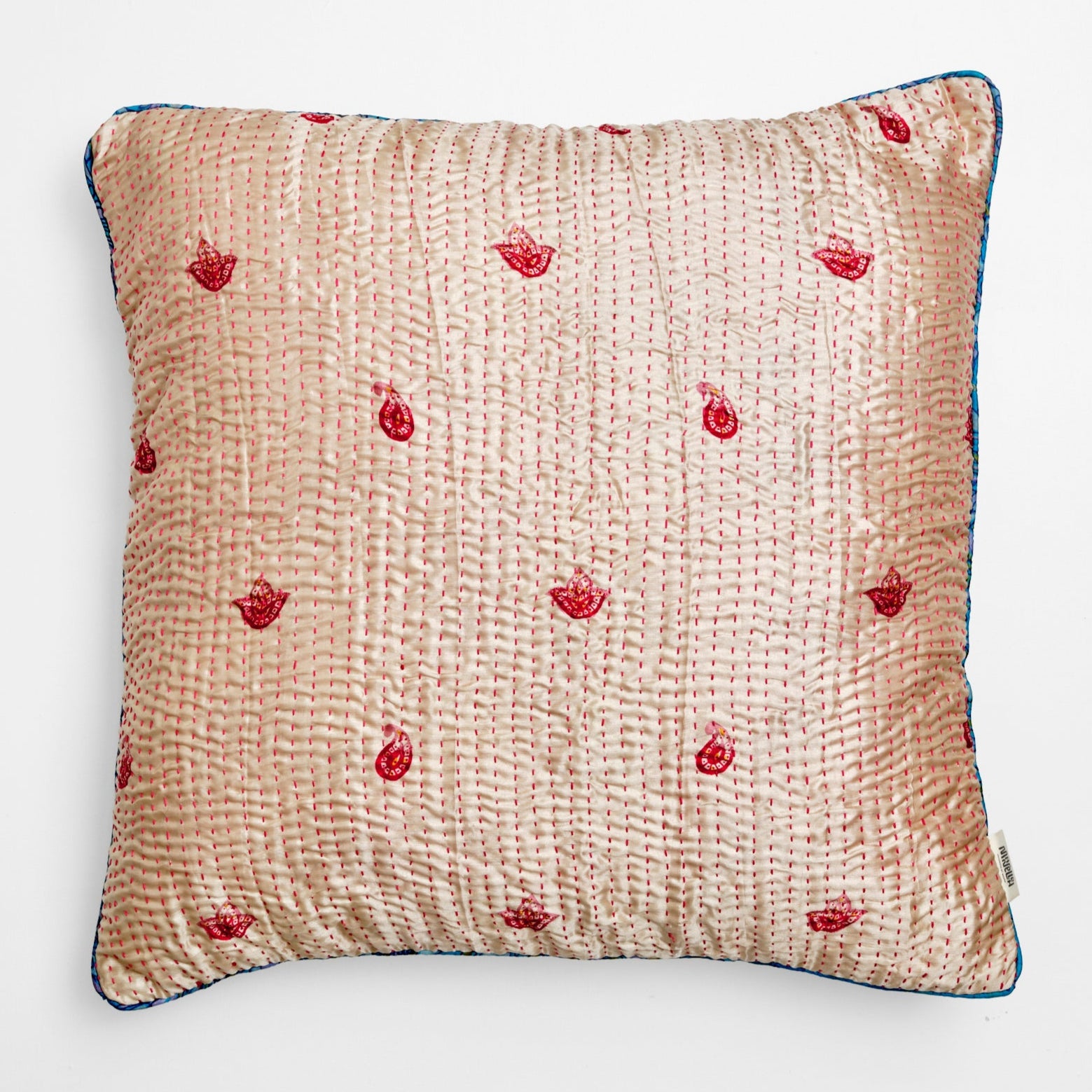 Unika kantha sari silkepude 60 x 60 cm