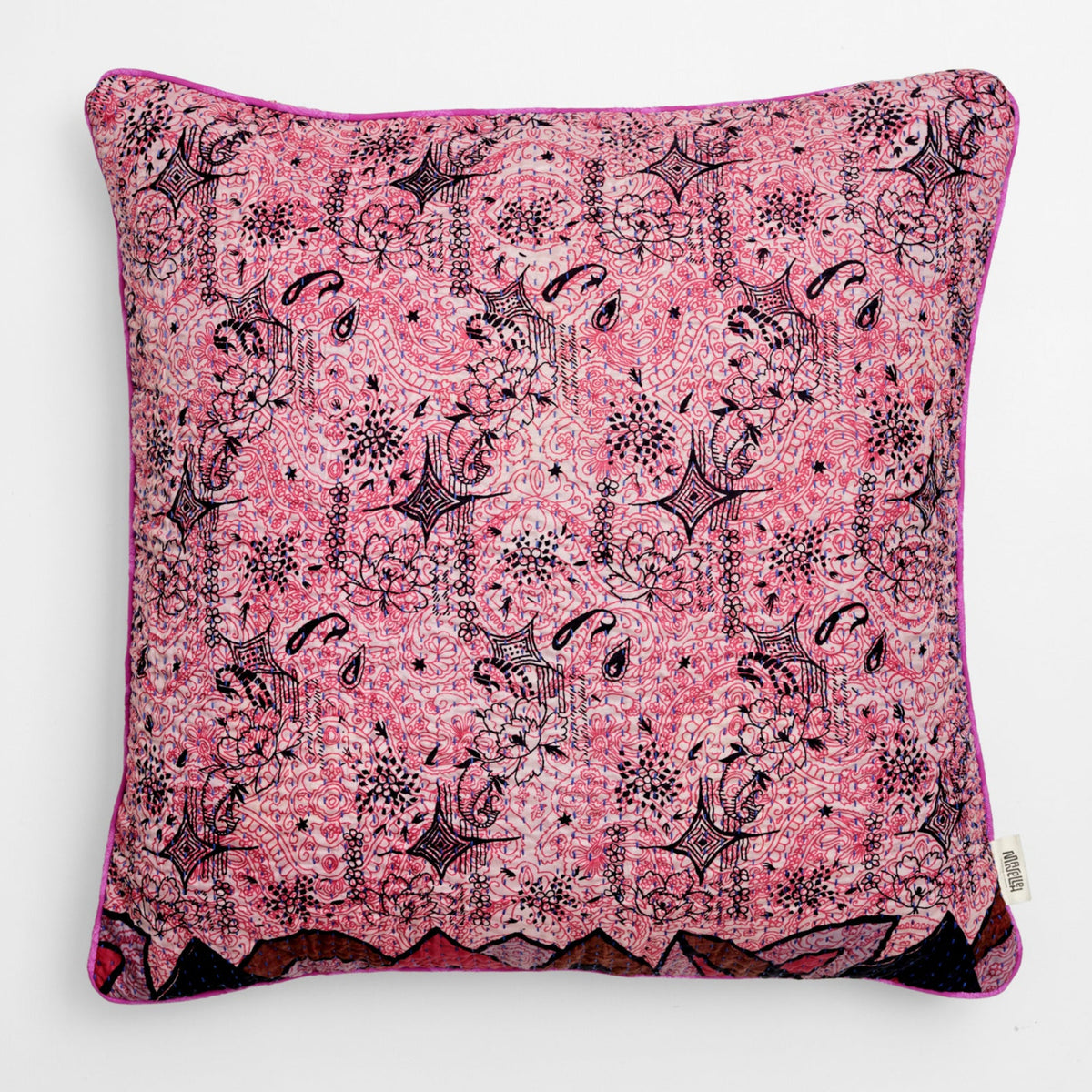 Unika kantha sari silkepude 60 x 60 cm