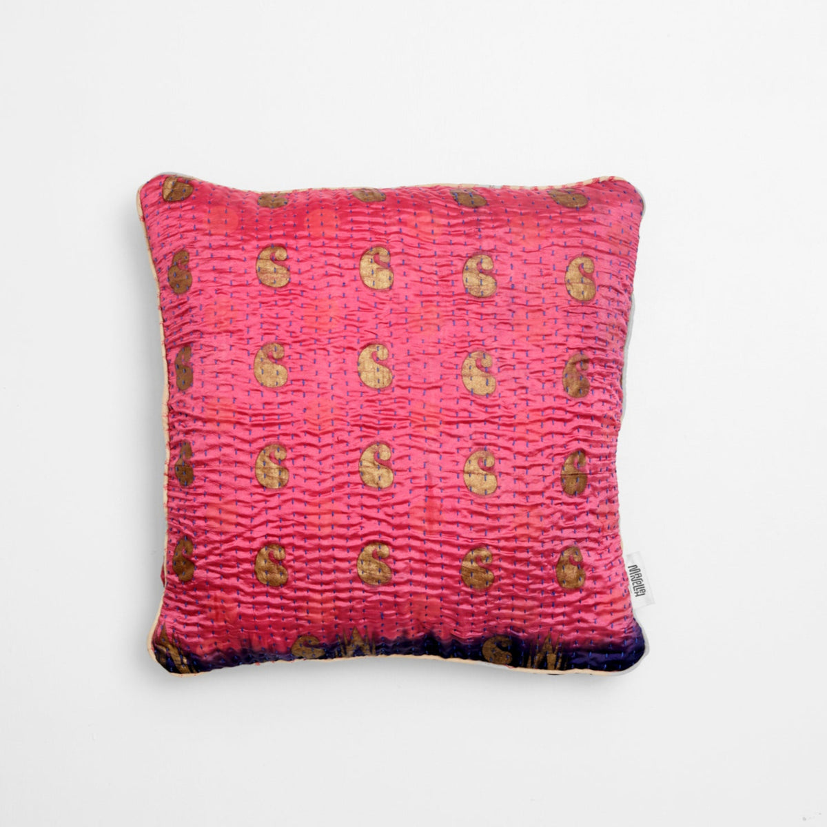 Unika kantha sari silkepude 40 x 40 cm