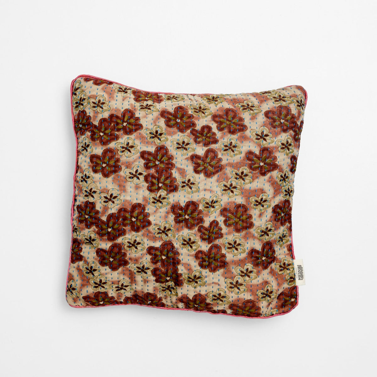 Unika kantha sari silkepude 40 x 40 cm