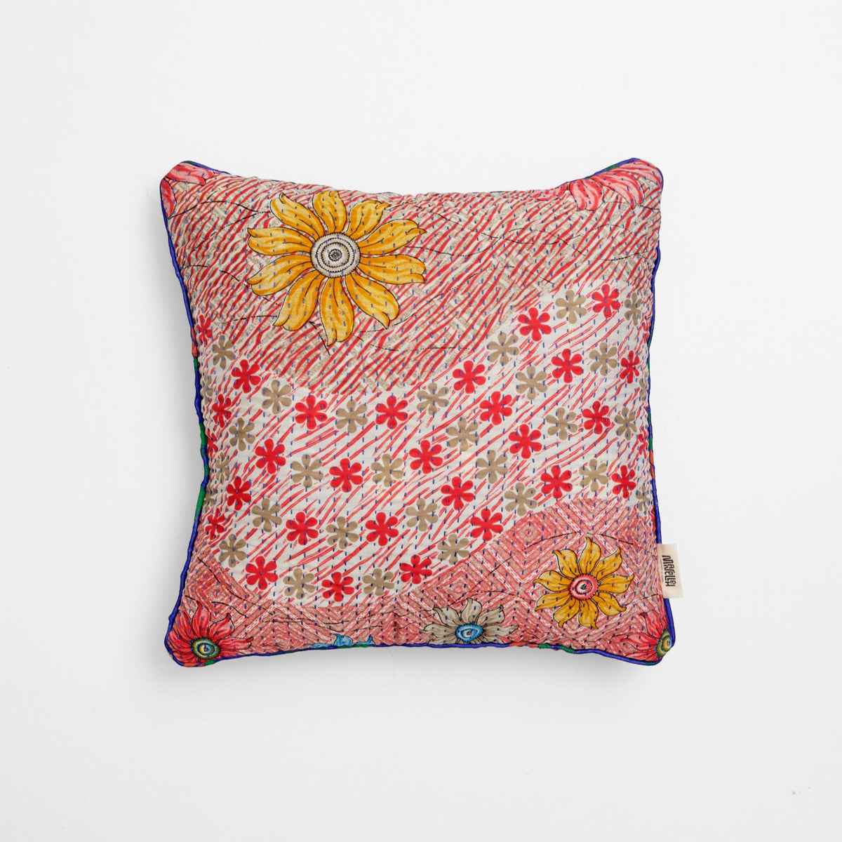 Unika kantha sari silkepude 40 x 40 cm