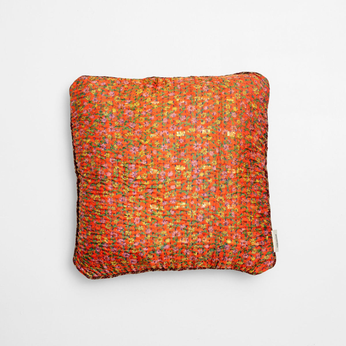 Unika kantha sari silkepude 40 x 40 cm