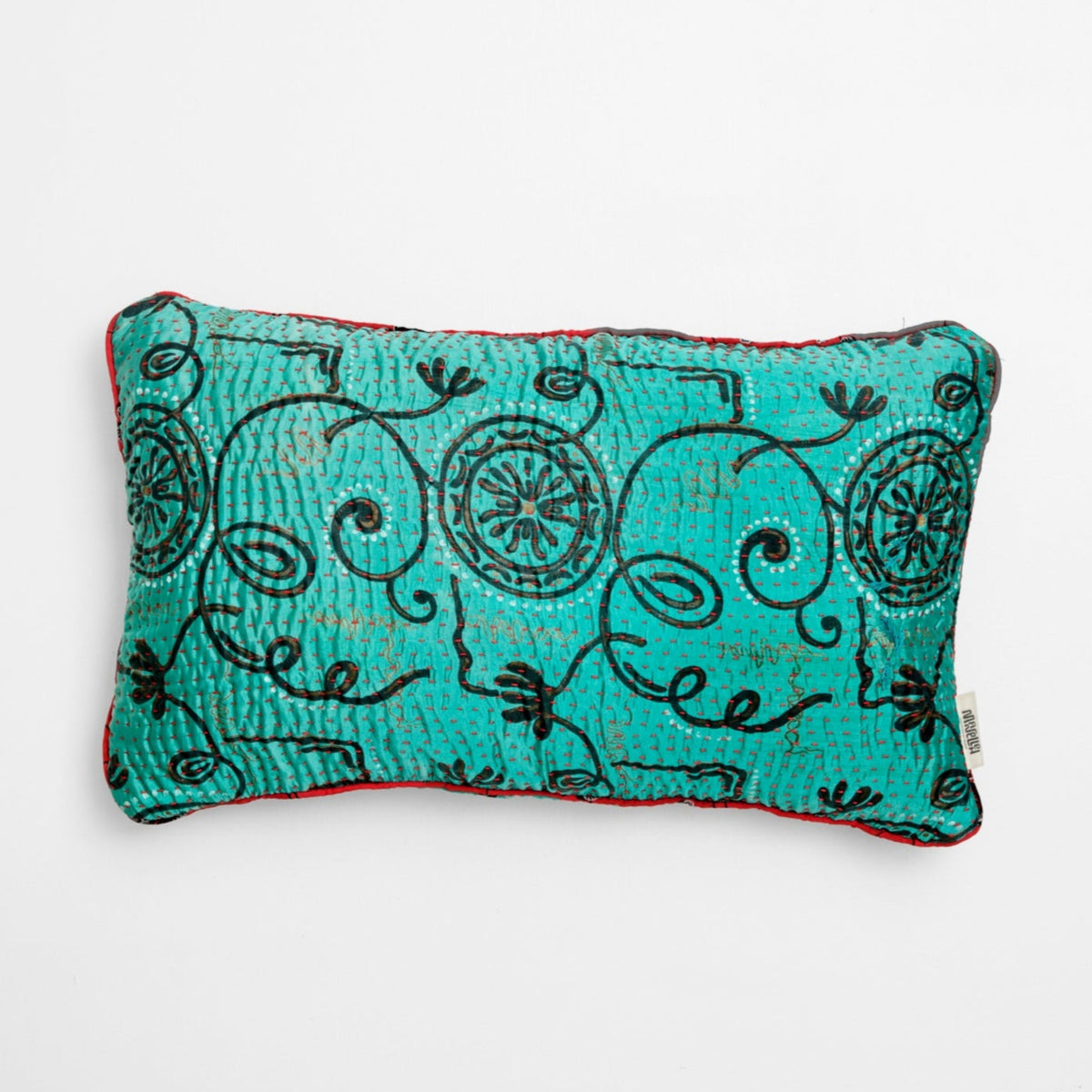 Unika kantha sari silkepude 30 x 50 cm