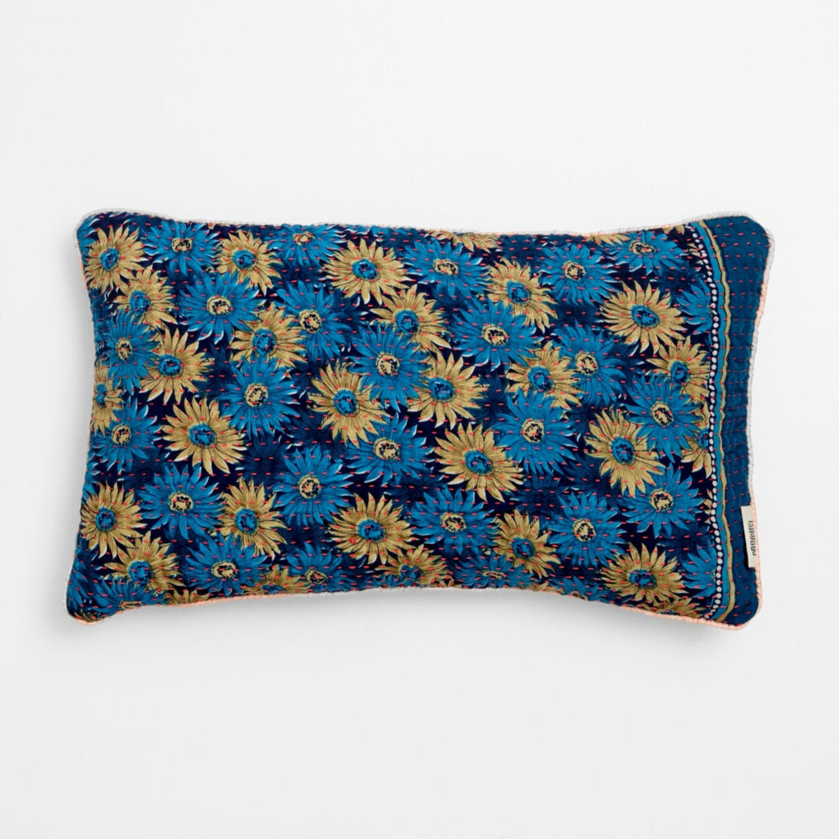Unika kantha sari silkepude 30 x 50 cm