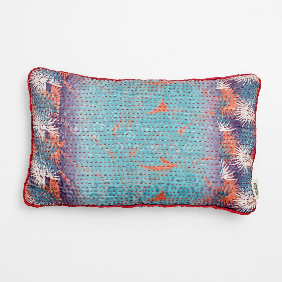 Unika kantha sari silkepude 30 x 50 cm