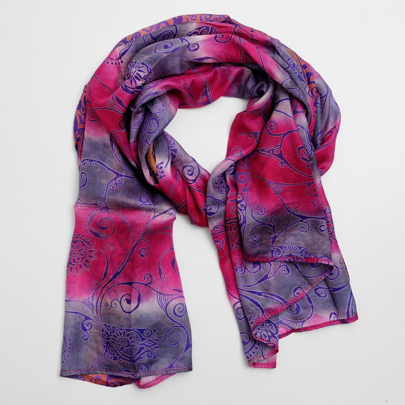 Silke-tørklæde 100 x 200